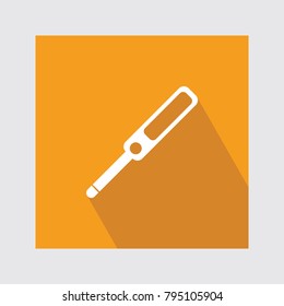 Pregnancy Strip Flat Icon With Long Shadow.