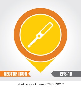 Pregnancy Strip  Icon On Map Pointer. Eps.-10.