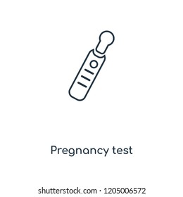 Pregnancy test concept line icon. Linear Pregnancy test concept outline symbol design. This simple element illustration can be used for web and mobile UI/UX.