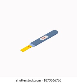 
Pregnancy test with diving line and scoreboard