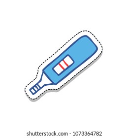 pregnancy test doodle icon