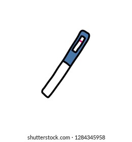 pregnancy test doodle icon