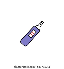 pregnancy test doodle icon