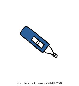pregnancy test doodle icon