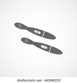 Pregnancy Test Flat Icon On White Background