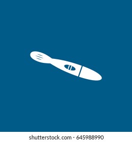 Pregnancy Test Flat Icon On Blue Background