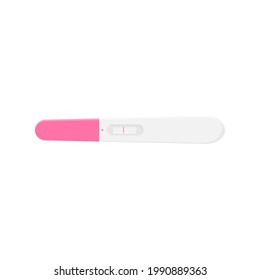 Pregnancy test flat icon.Vector illustration isolated on white background.Eps 10.
