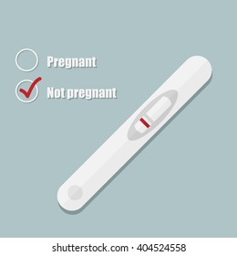Pregnancy test flat vector icon