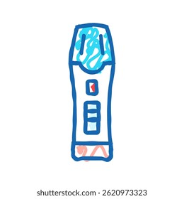 teste de gravidez ginecologista ícone doodle esboço vetor. teste de gravidez sinal ginecologista. símbolo isolado ilustração