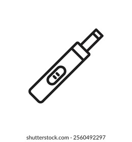 Pregnancy test icon Black and white logo