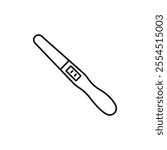 Pregnancy test icon Isolated flat vector in outline
