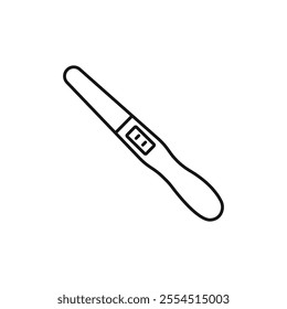 Pregnancy test icon Isolated flat vector in outline