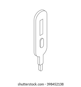 Pregnancy test icon, isometric 3d style
