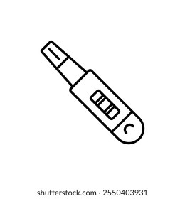 Icono de prueba de embarazo logotipo lineal aislado