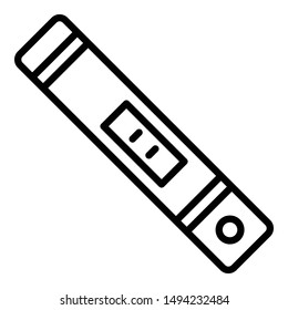 Pregnancy test icon. Outline pregnancy test vector icon for web design isolated on white background