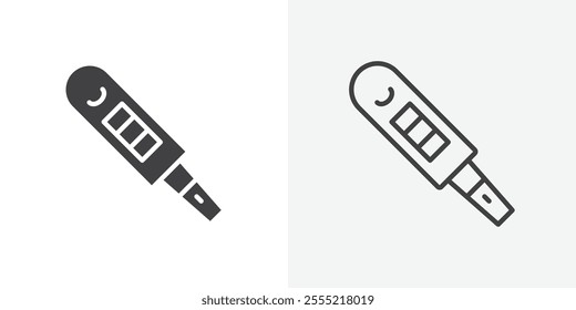 Pregnancy test icon. outlined vector style.