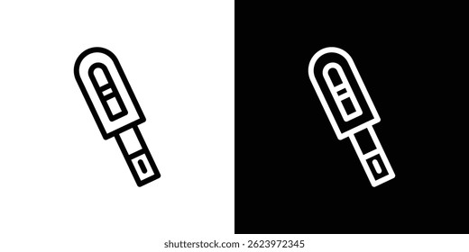 Vetor de ícone de teste de gravidez, modelo de logotipo de ilustração em estilo moderno
