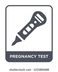 pregnancy test icon vector on white background, pregnancy test trendy filled icons from Kids and baby collection, pregnancy test simple element illustration