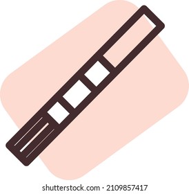 Prueba de embarazo, ilustración, vector sobre fondo blanco.