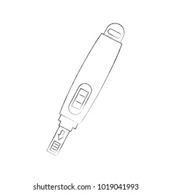 pregnancy test isolated icon