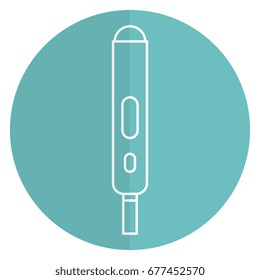 pregnancy test isolated icon