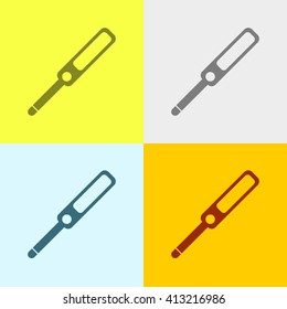 Pregnancy Test Kit Icon on Four Different Backgrounds. Eps-10.