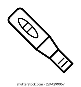 Ilustración del diseño vectorial del kit de prueba del embarazo