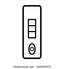 Ilustración del diseño vectorial del kit de prueba del embarazo