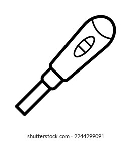 Ilustración del diseño vectorial del kit de prueba del embarazo