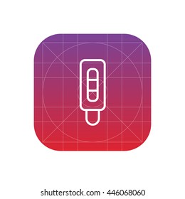 pregnancy test line icon