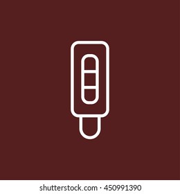 pregnancy test line icon