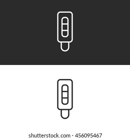 pregnancy test line icon