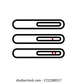 pregnancy test line icon, vector illustration