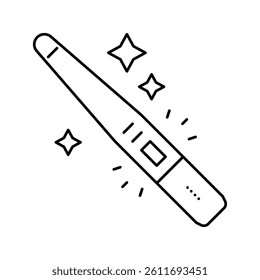 pregnancy test line icon vector. pregnancy test sign. isolated contour symbol black illustration
