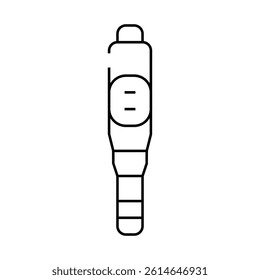 pregnancy test line icon vector. pregnancy test sign. isolated contour symbol black illustration