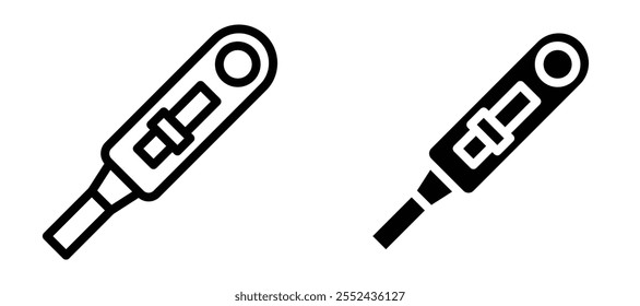 Pregnancy test liner icon vector set.