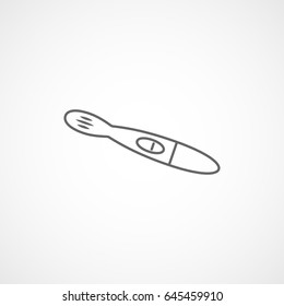 Pregnancy Test Negative Line Icon On White Background
