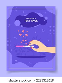 pregnancy test pack for template of banners, flyer, books, and magazine cover