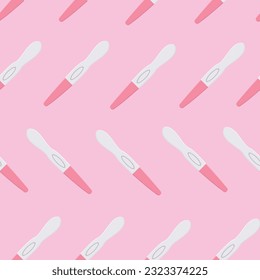 Pregnancy test pattern pregnancy planning pregnancy vector illustration
