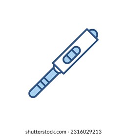 Pregnancy Test related vector line icon. Isolated on white background. Vector illustration. Editable stroke