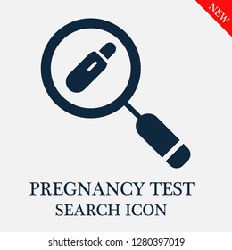 Pregnancy test search icon. Editable Pregnancy test search icon for web or mobile.