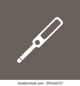 Pregnancy Test Strip Icon on Dark Gray Color. Eps-10.