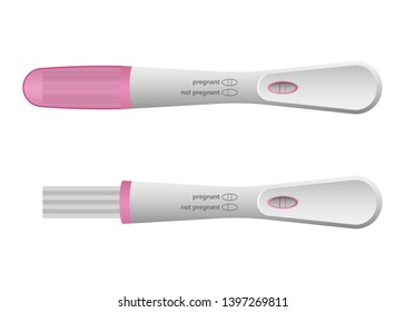 Pregnancy test vector design illustration isolated on white background