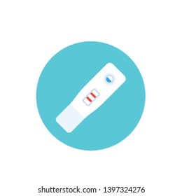 pregnancy test, vector flat icon