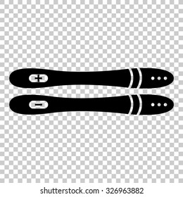 pregnancy test vector icon - black illustration