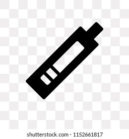 Pregnancy test vector icon isolated on transparent background, Pregnancy test logo concept