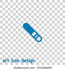pregnancy test vector icon on an abstract background
