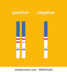 pregnancy test. vector illustration