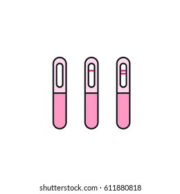 pregnancy test. vector illustration