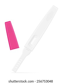 pregnancy test vector illustration isolated on white background
